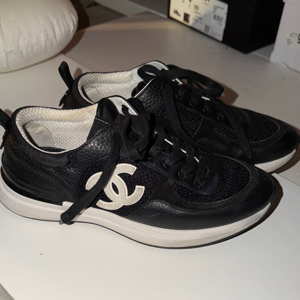 CHANEL Monochrome Athletic Sneakers